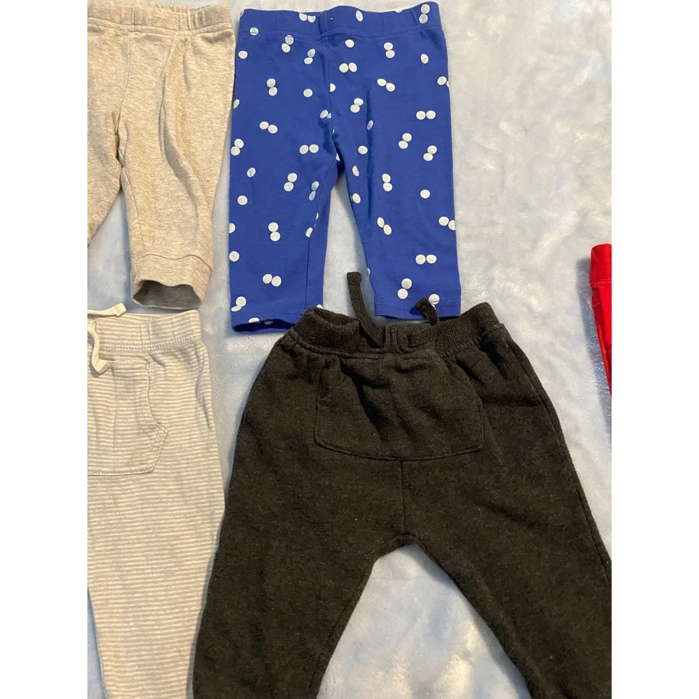 Baby Boy Pants Bundle 3-6M Carter's Star Wars Cat & Jack Suspenders 5pc Lot